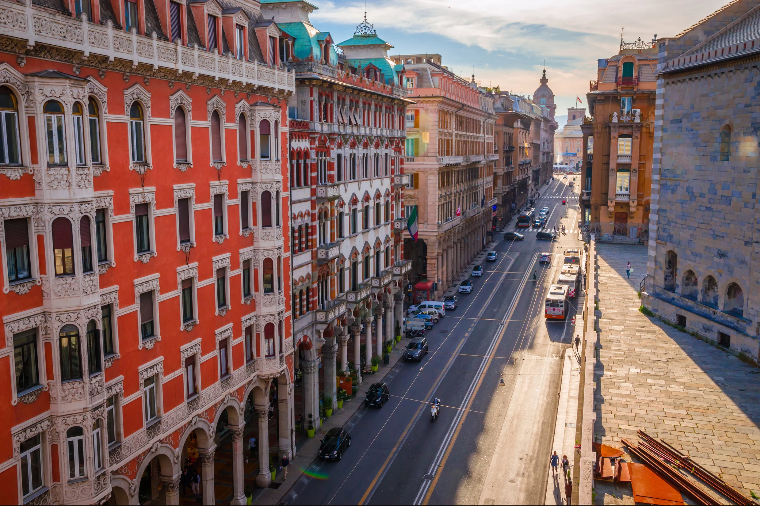 Via XX Settembre Genova - sede Assicurazioni Zara